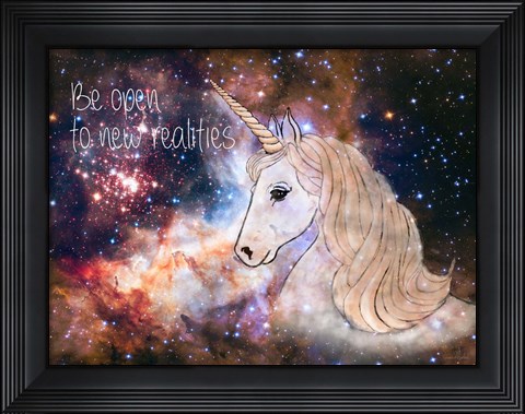 Framed Be Open to New Realities Print