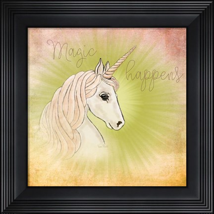 Framed Magic Happens Print