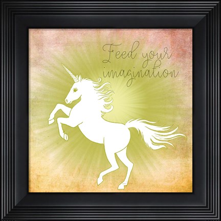 Framed Feed Your Imagination Print