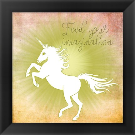 Framed Feed Your Imagination Print