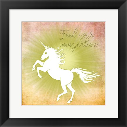 Framed Feed Your Imagination Print