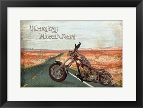 Framed Hawg Heaven Print