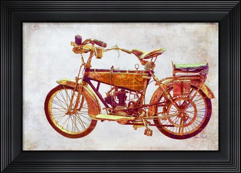 Framed Vintage Motorcycle Print
