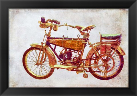 Framed Vintage Motorcycle Print