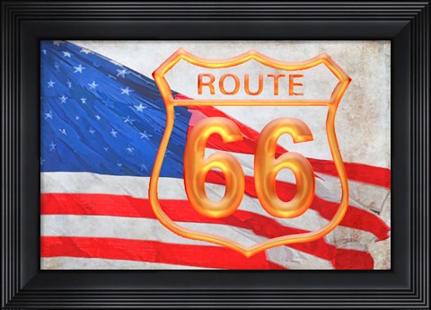 Framed Route 66 Print