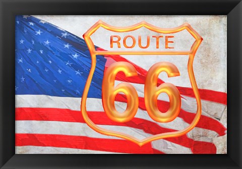 Framed Route 66 Print