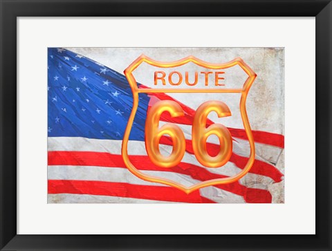 Framed Route 66 Print