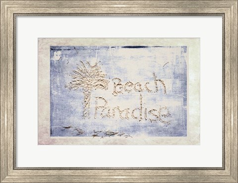 Framed Beach Paradise Print