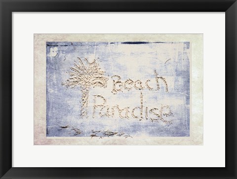 Framed Beach Paradise Print