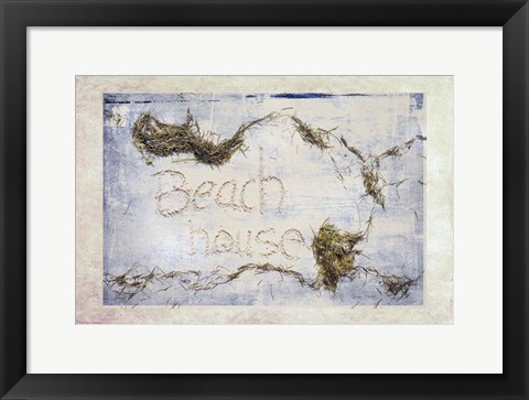 Framed Beach House Print