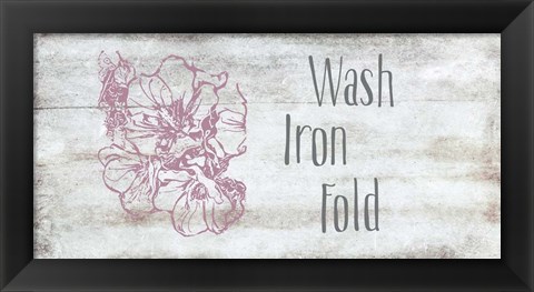 Framed Wash, Iron, Fold Print