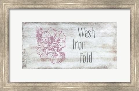 Framed Wash, Iron, Fold Print