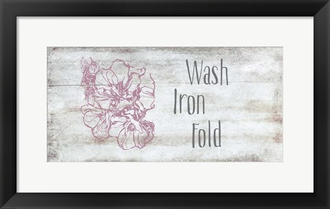 Framed Wash, Iron, Fold Print