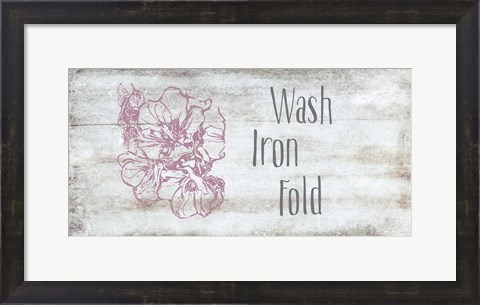 Framed Wash, Iron, Fold Print