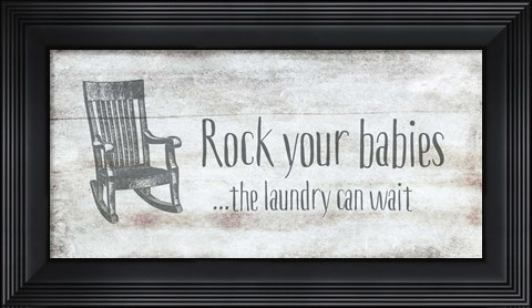 Framed Rock Your Babies Print