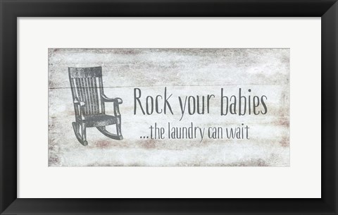 Framed Rock Your Babies Print