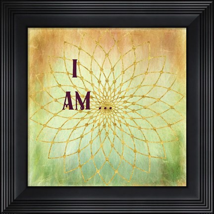 Framed I Am Print