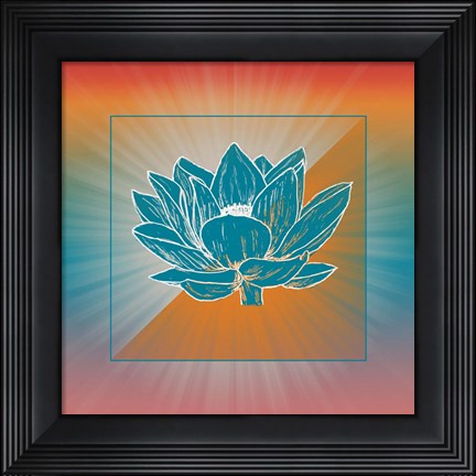 Framed Lotus Blossom Print