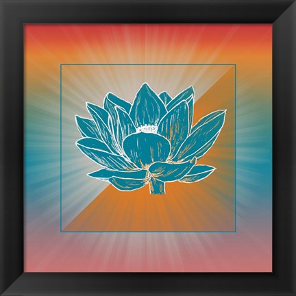 Framed Lotus Blossom Print