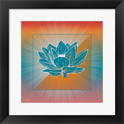Framed Lotus Blossom Print