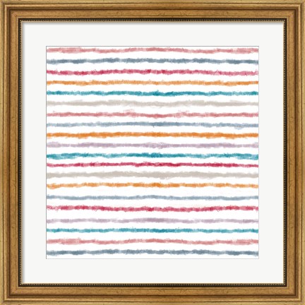 Framed Impressionist Lines Print
