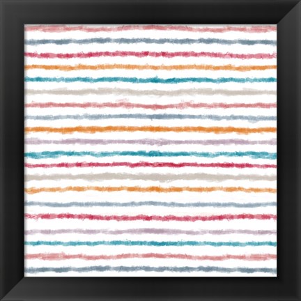 Framed Impressionist Lines Print