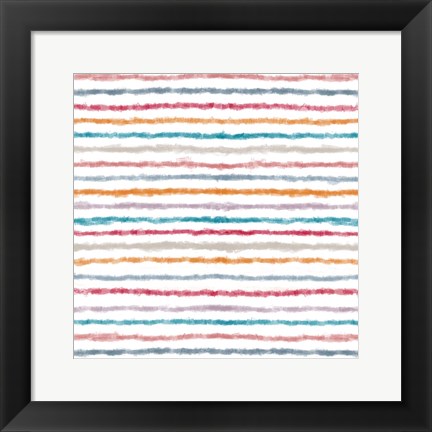 Framed Impressionist Lines Print