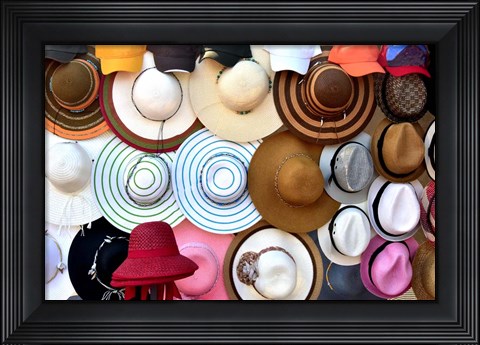 Framed Hats Hats Hats Print