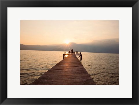 Framed Summer at the Lake Print