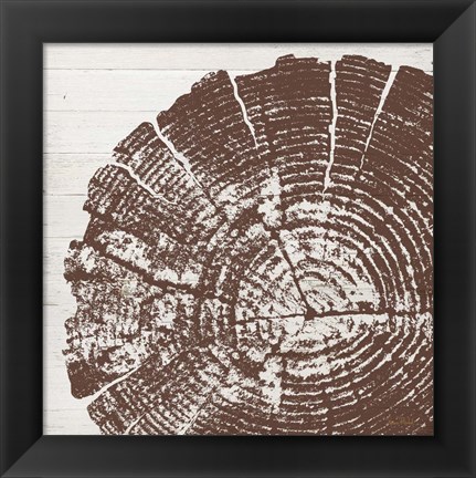 Framed Tree Rings III Print