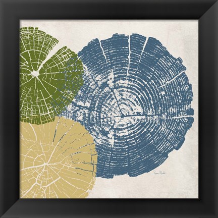 Framed Three Tree Ring II Print