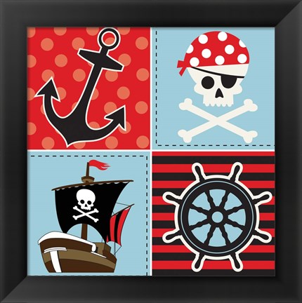 Framed Ahoy Pirate Boy II Print