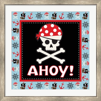 Framed Ahoy Pirate Boy III Print