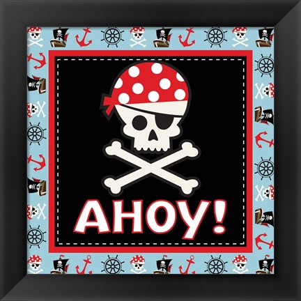 Framed Ahoy Pirate Boy III Print