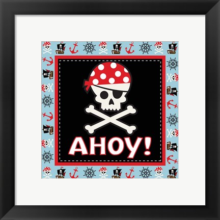 Framed Ahoy Pirate Boy III Print