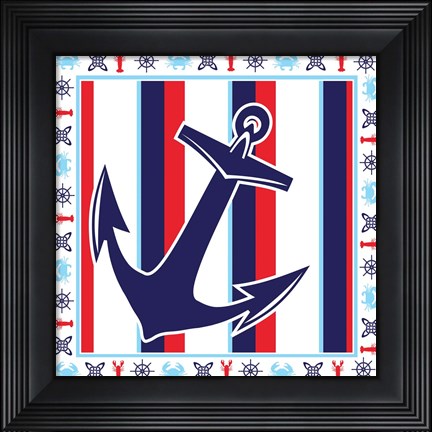 Framed Ahoy IX Print