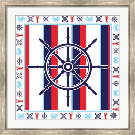 Framed Ahoy XIII Print
