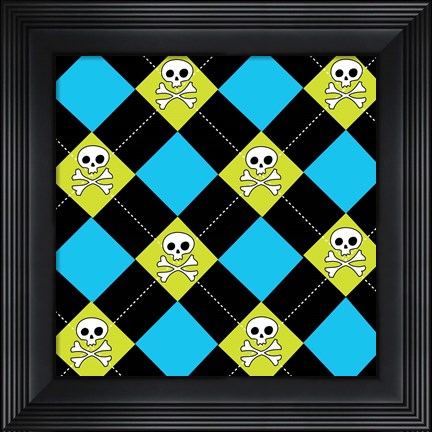Framed Angst Cerulean IV Print
