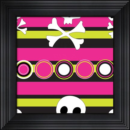 Framed Angst Magenta II Print