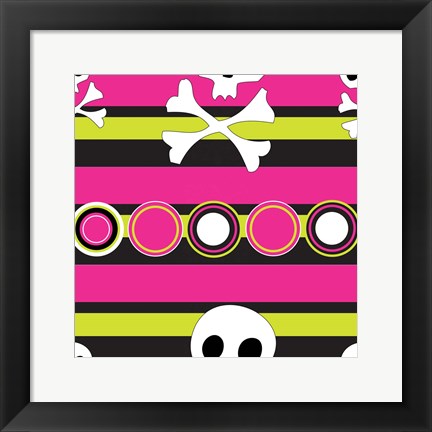 Framed Angst Magenta II Print