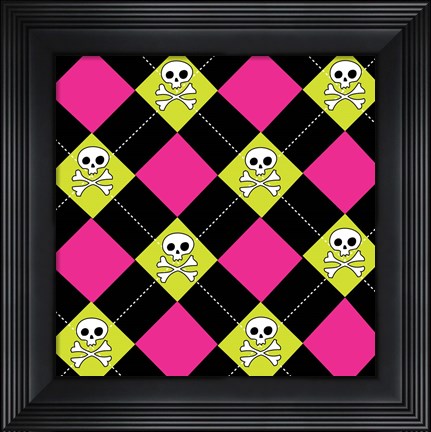 Framed Angst Magenta IV Print