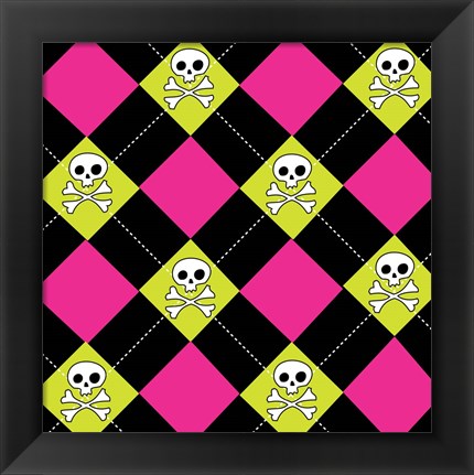 Framed Angst Magenta IV Print