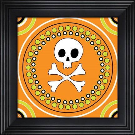 Framed Angst Pumpkin V Print