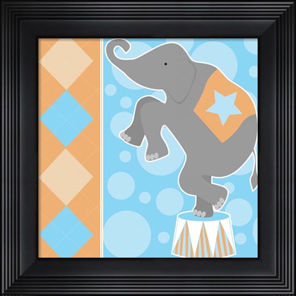 Framed Baby Big Top IX Blue Print