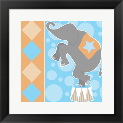 Framed Baby Big Top IX Blue Print