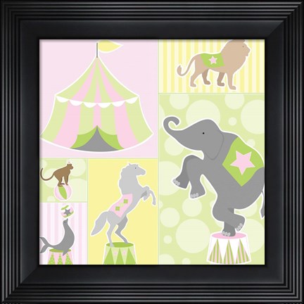 Framed Baby Big Top III Pink Print