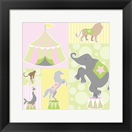 Framed Baby Big Top III Pink Print