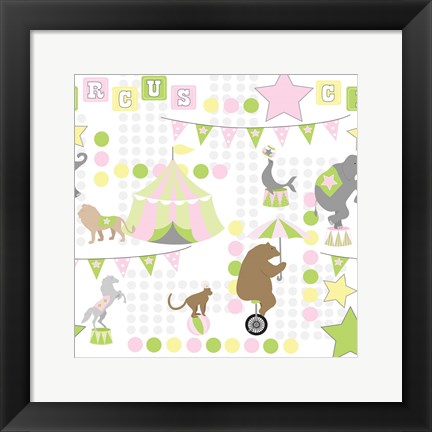 Framed Baby Big Top V Pink Print