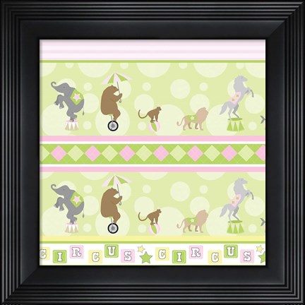 Framed Baby Big Top VIII Pink Print