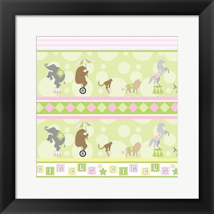 Framed Baby Big Top VIII Pink Print